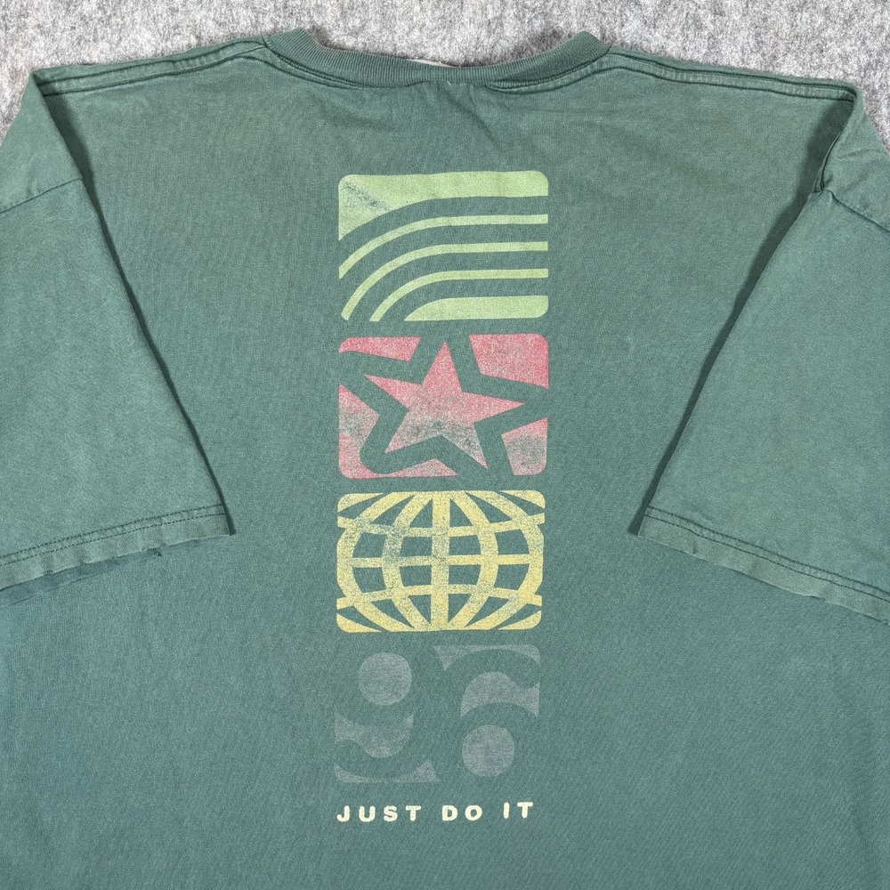 Vintage 1996 Atlanta Olympics Nike TShirt Men XL USA Green Short Sleeve Box Logo